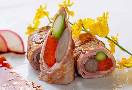 炙り鮎の和風アクアパッツァ